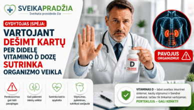 gydytojas ispeja vartojant desimt kartu per didele vitamino d doze sutrinka organizmo veikla