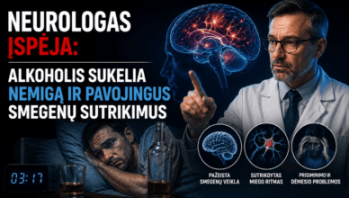 neurologas ispeja bandymas malsinti stresa alkoholiu sukelia nemiga ir pavojingus smegenu veiklos sutrikimus