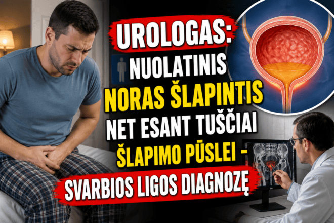 urologas nuolatinis noras slapintis net esant tusciai slapimo puslei svarbios ligos diagnoze