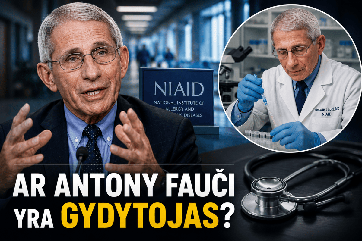 ar antony fauci yra gydytojas