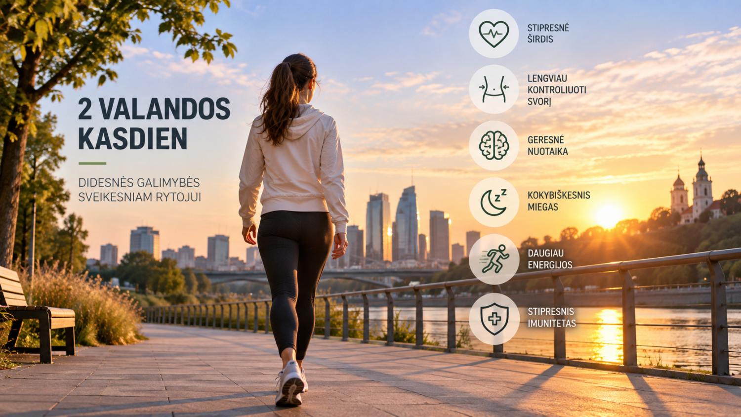 vaiksciojimas po 2 valandas kasdien pokyciai kuriuos galite pastebeti jau po menesio